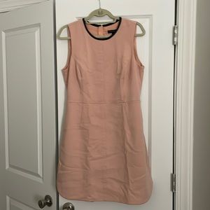 Banana Republic leather trim a line dress